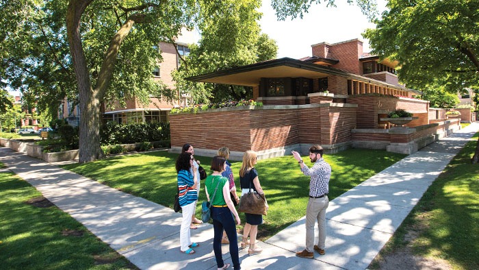 Frank Lloyd Wright Robie House in Chicago Illinois